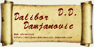 Dalibor Damjanović vizit kartica